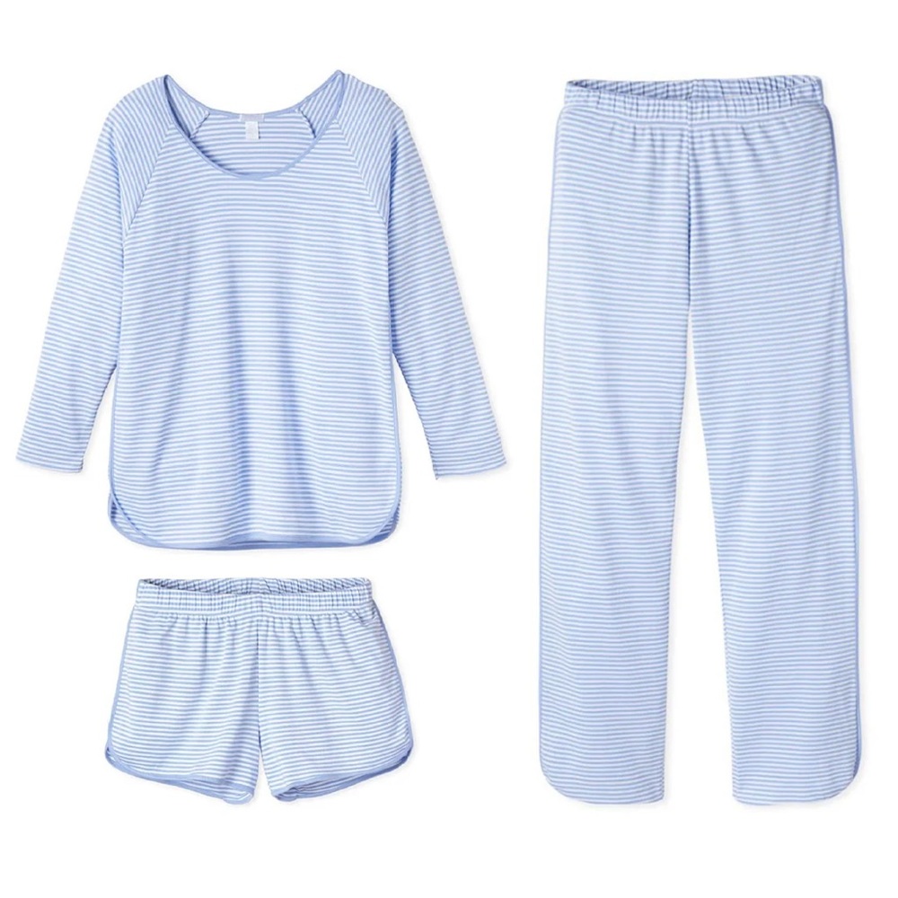 LAKE - Pima Long Sleeve Bundle in Hydrangea - L